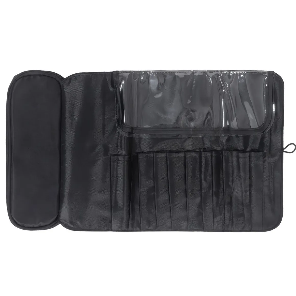 Kosmetiktasche faltbar 22 x 12 cm schwarz