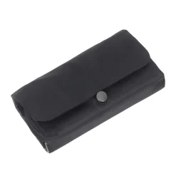 Kosmetiktasche faltbar 22 x 12 cm schwarz