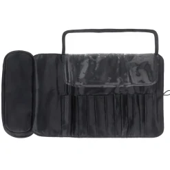 Kosmetiktasche faltbar 22 x 12 cm schwarz
