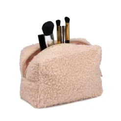 Kosmetiktasche 16 x 12 cm beige