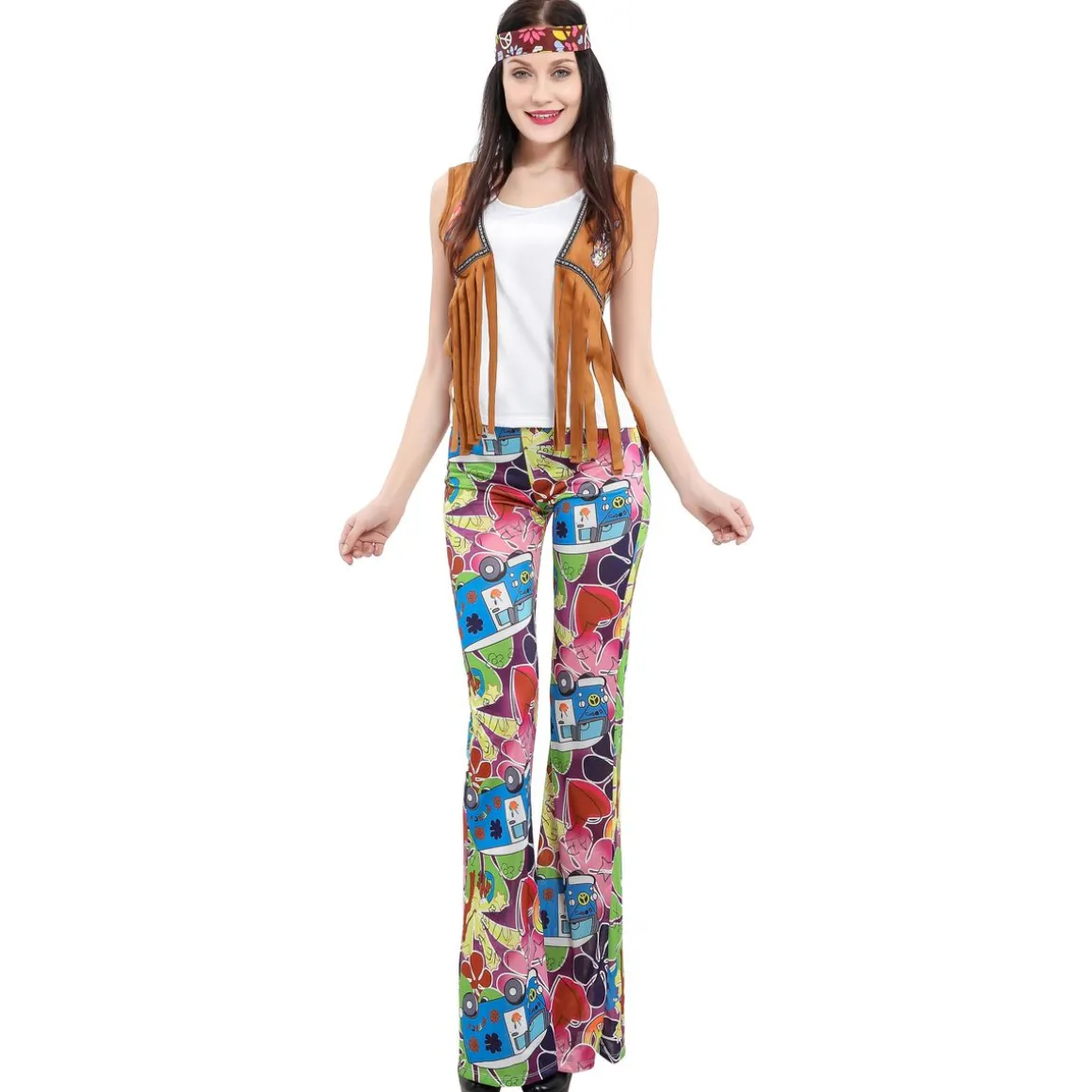 Kostüm Hippie Lady Grösse M