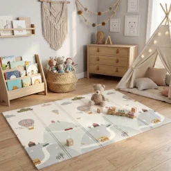 Krabbeldecke faltbar Hügel und Tiere