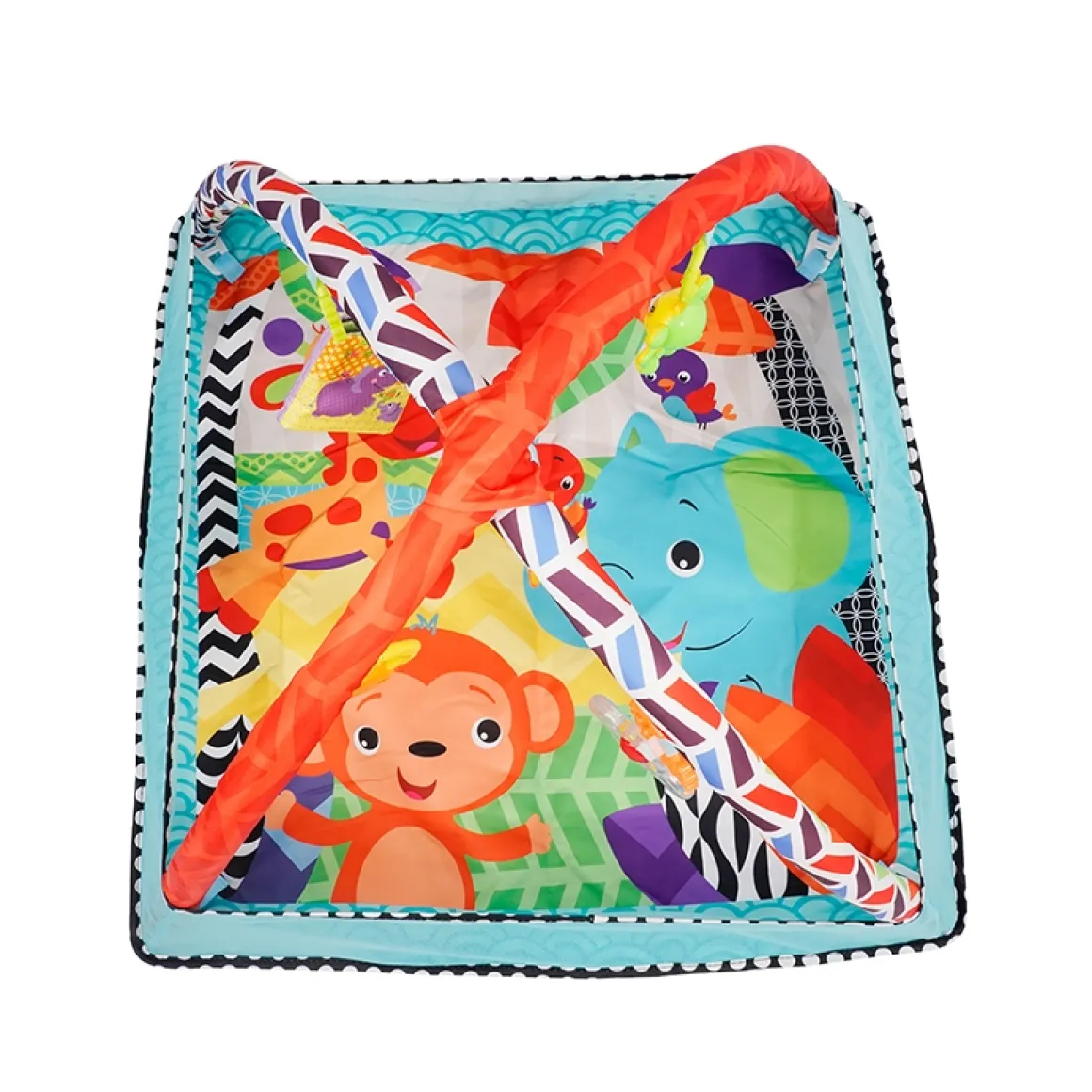 Krabbeldecke mit Spielbogen und Bällen