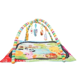 Krabbeldecke mit Spielbogen Tiere bunt