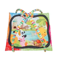 Krabbeldecke mit Spielbogen Tiere bunt
