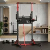 Kraftstation Power Tower klappbar 223 cm schwarz/rot
