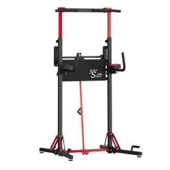 Kraftstation Power Tower klappbar 223 cm schwarz/rot