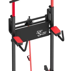 Kraftstation Power Tower klappbar 223 cm schwarz/rot