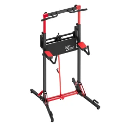 Kraftstation Power Tower klappbar 223 cm schwarz/rot