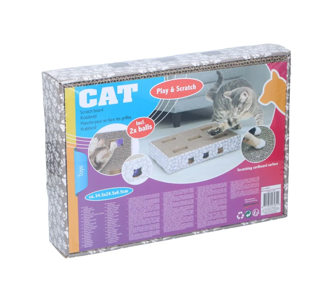 Kratzbrett für Katzen 3-teilig 35 cm