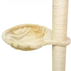 Körbchen für Katzenbaum 2er Set beige 40 cm