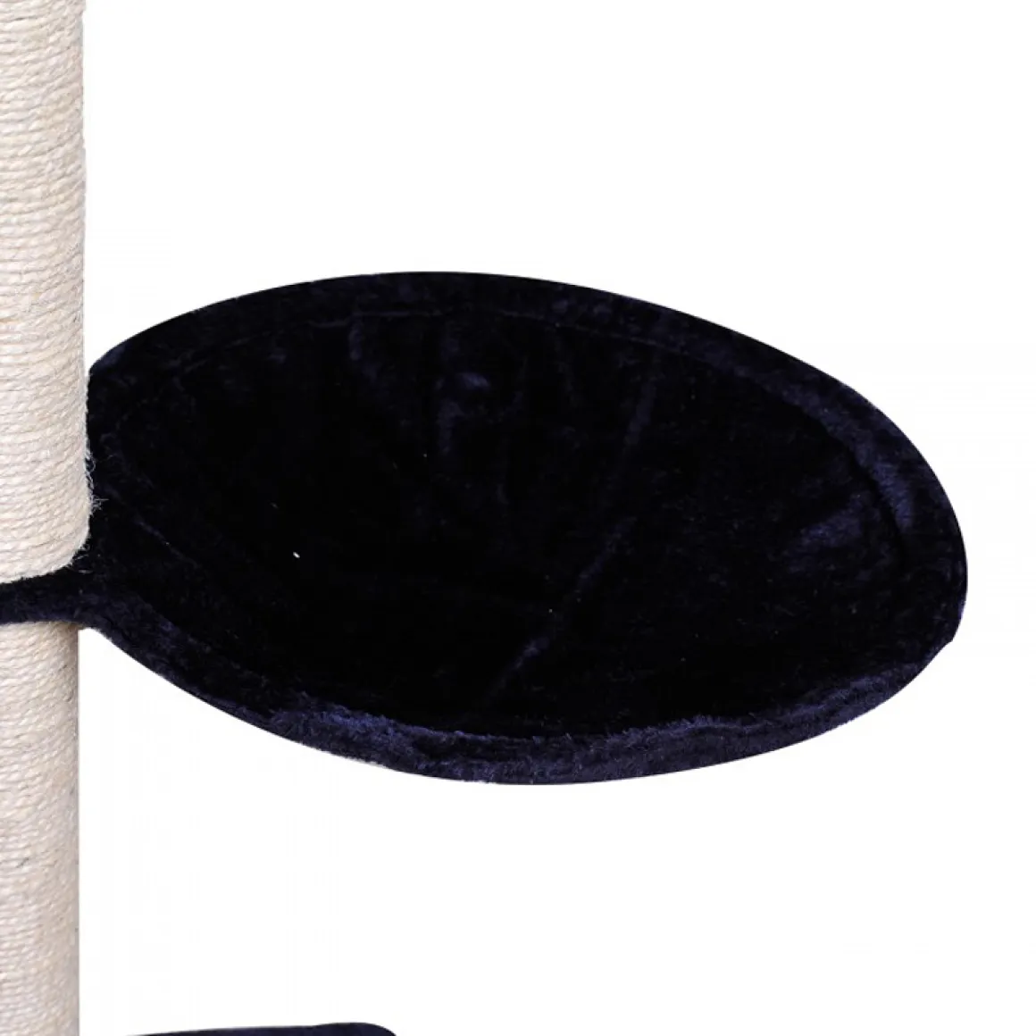 Körbchen für Katzenbaum 2er Set schwarz 40 cm