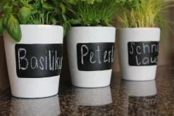 Kräutertopf 3er Set beschriftbar