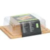 Käseglocke Bambus 25 x 20 x 8 cm
