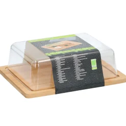 Käseglocke Bambus 25 x 20 x 8 cm