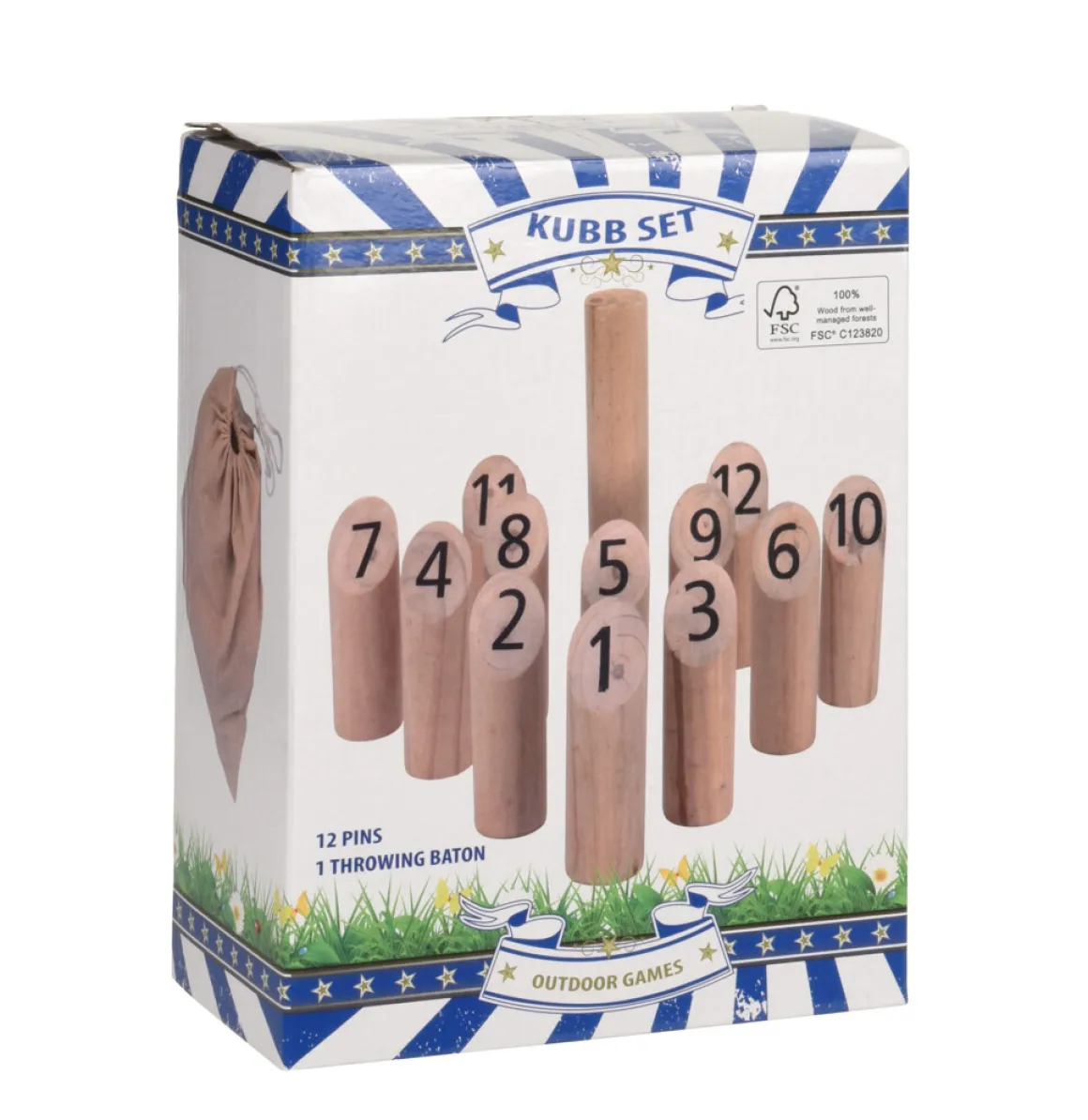 Kubb Spiel 13-teilig