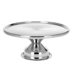 Kuchenplatte Edelstahl 33 cm silber