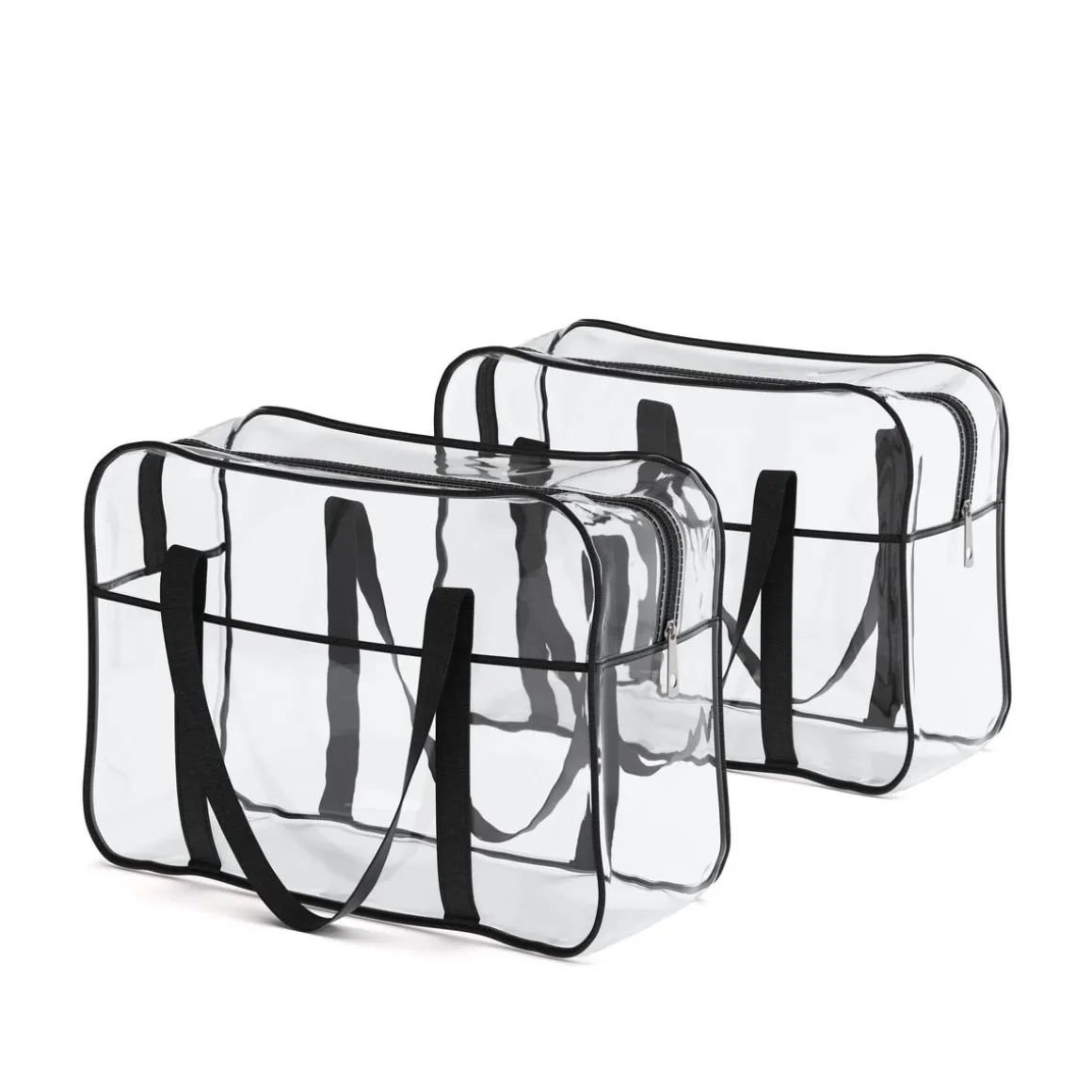 Kulturbeutel Necessaire 2er Set transparent