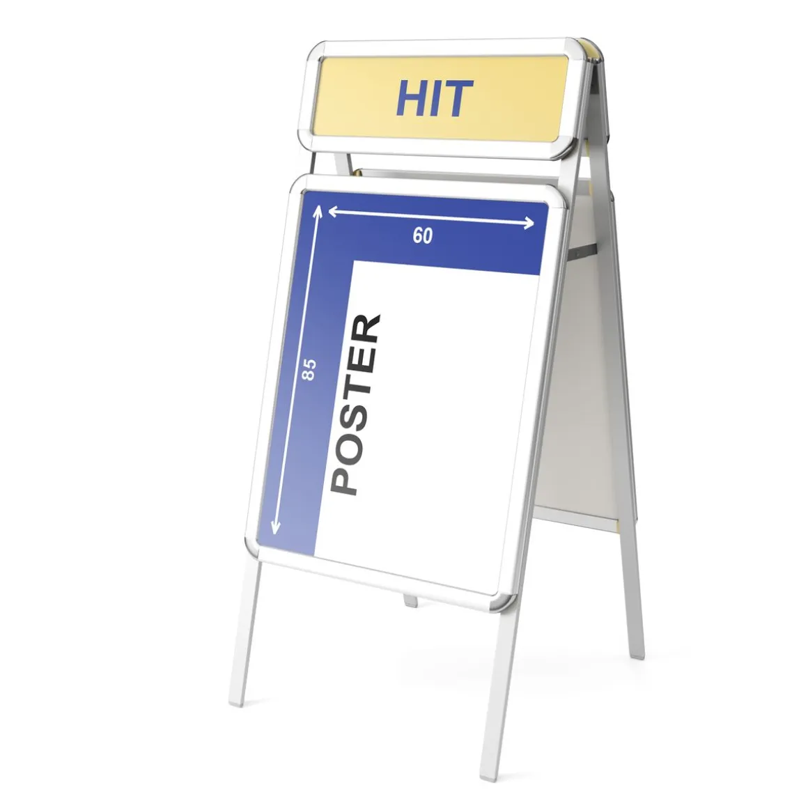 Kundenstopper A1 mit Top-Schild