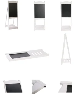 Kundenstopper Kreidetafel mit Ablage 110 x 41 cm weiss