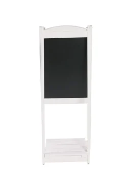 Kundenstopper Kreidetafel mit Ablage 110 x 41 cm weiss