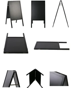 Kundenstopper Kreidetafel 118 x 61 cm schwarz