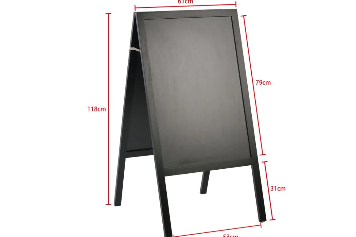 Kundenstopper Kreidetafel 118 x 61 cm schwarz