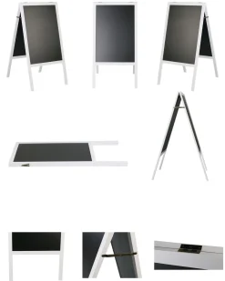 Kundenstopper Kreidetafel 118 x 61 cm weiss
