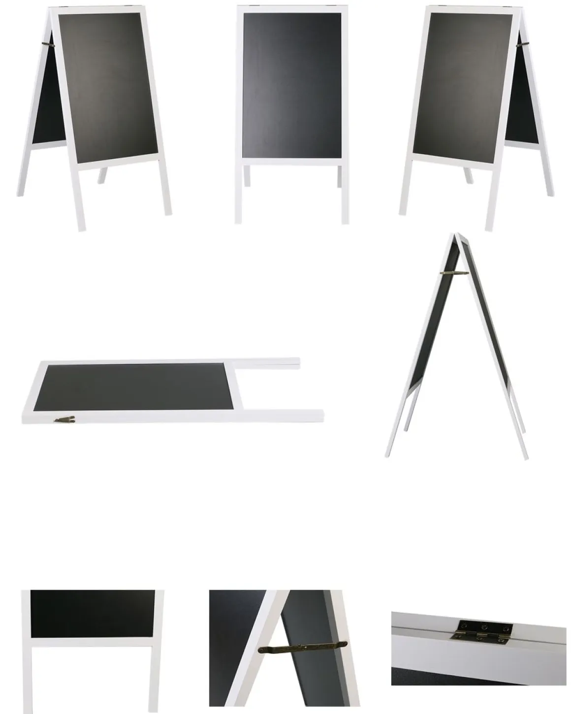 Kundenstopper Kreidetafel 118 x 61 cm weiss