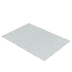 Kurzflor Teppich 140 x 200 cm hellgrau