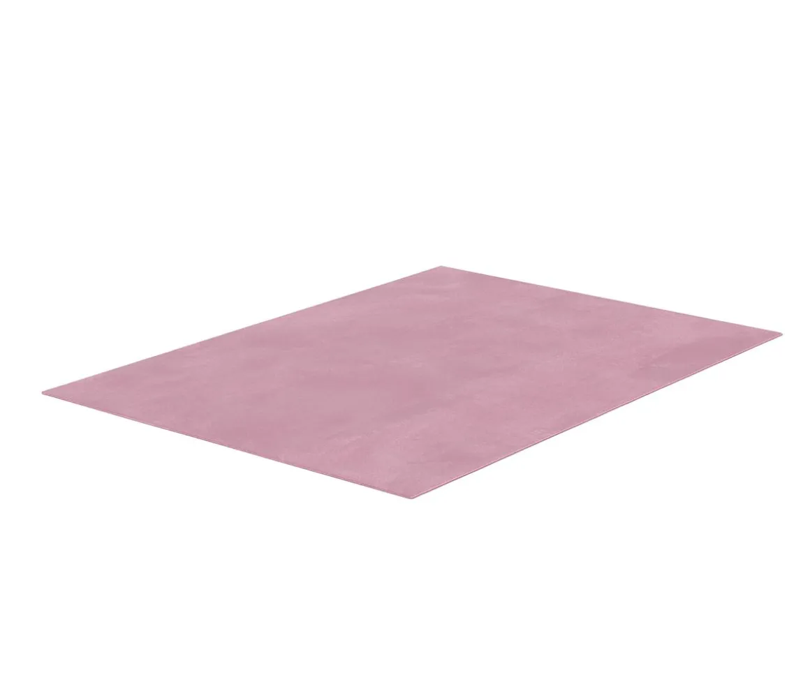 Kurzflor Teppich 160 x 220 cm rosa