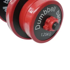 Kurzhantel Langhantel Set rot 20 kg
