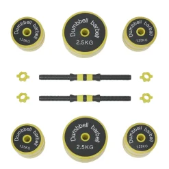 Kurzhantel Set gelb 2 x 10 kg
