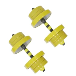 Kurzhantel Set gelb 2 x 10 kg