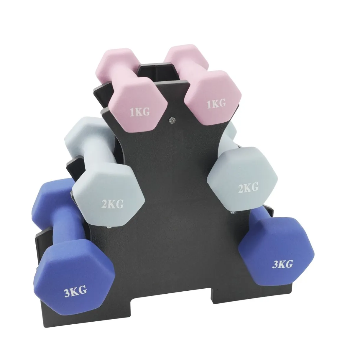 Kurzhantel Set 1 - 3 kg mit Ständer