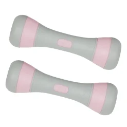 Kurzhantel verstellbar 2 x 1 - 2 kg grau/rosa