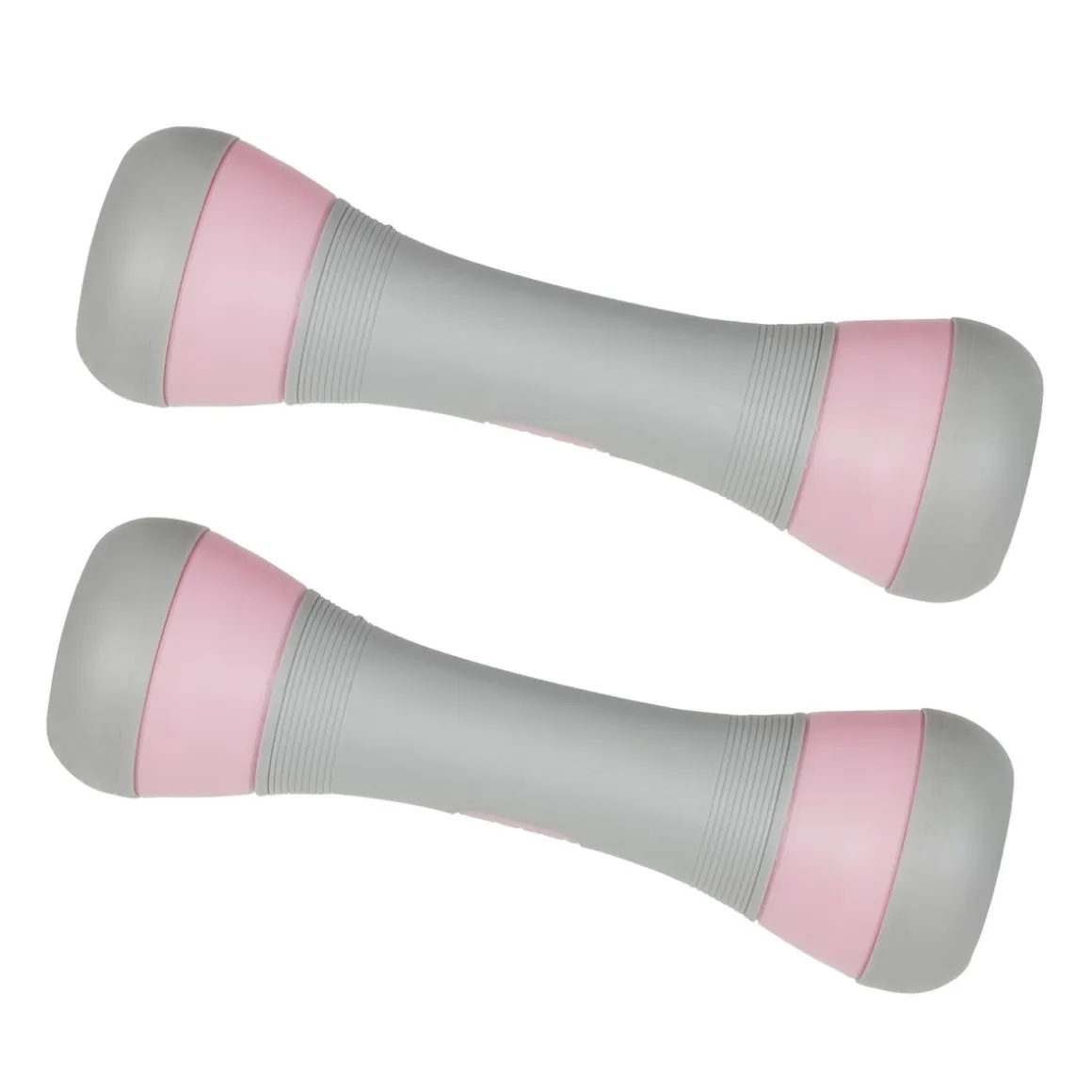 Kurzhantel verstellbar 2 x 1 - 2 kg grau/rosa