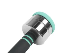 Kurzhantel verstellbar 2 x 2.5 - 5 kg silber/türkis