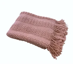 Kuscheldecke DREW 130 x 170 cm altrosa