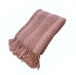 Kuscheldecke DREW 130 x 170 cm altrosa