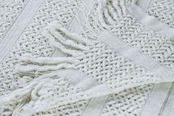 Kuscheldecke DREW 130 x 170 cm weiss