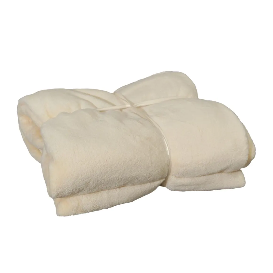 Kuscheldecke Fleece KETTY 130 x 170 cm beige