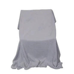 Kuscheldecke Fleece KETTY 130 x 170 cm hellgrau