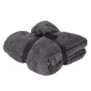 Kuscheldecke Fleece 130 x 170 cm anthrazit