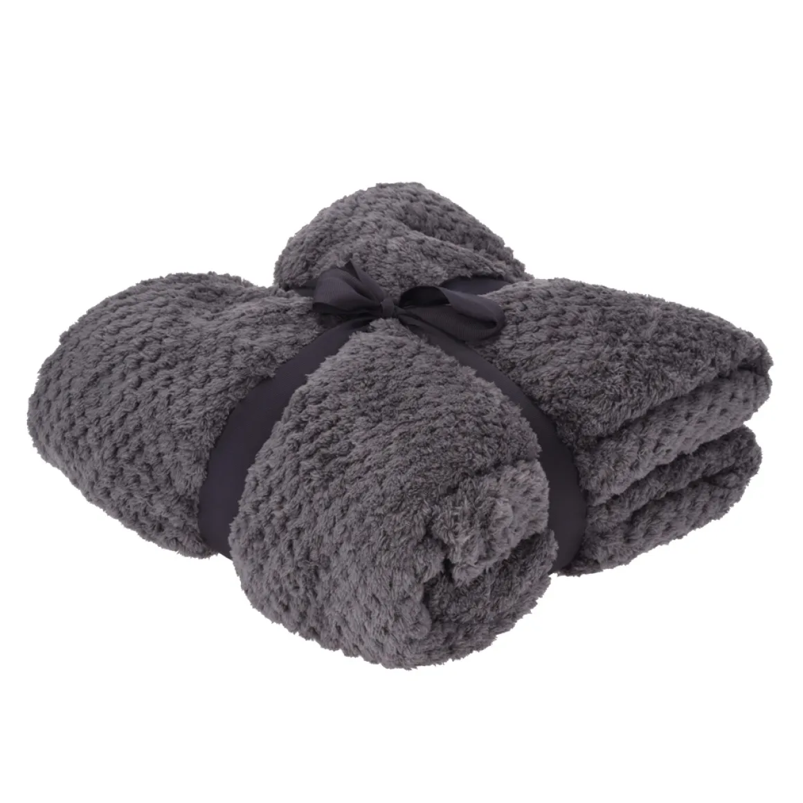 Kuscheldecke Fleece 130 x 170 cm anthrazit