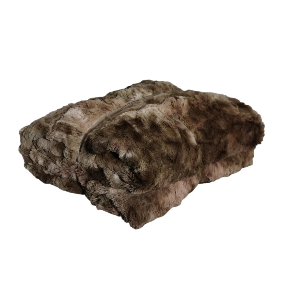 Kuscheldecke Kunstfell 127 x 165 cm braun