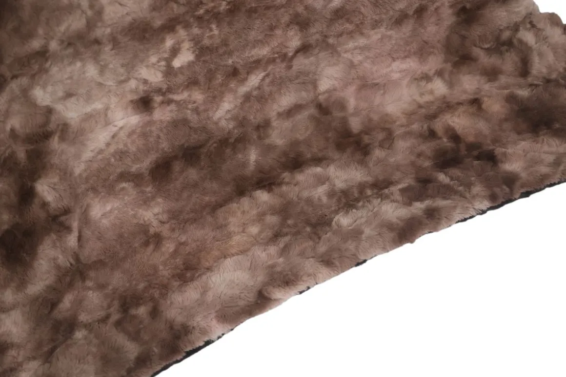 Kuscheldecke Kunstfell 127 x 165 cm braun