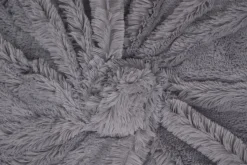 Kuscheldecke Kunstfell 200 x 220 cm hellgrau