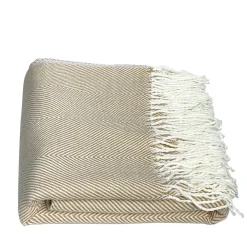 Kuscheldecke SASHA 130 x 170 cm beige