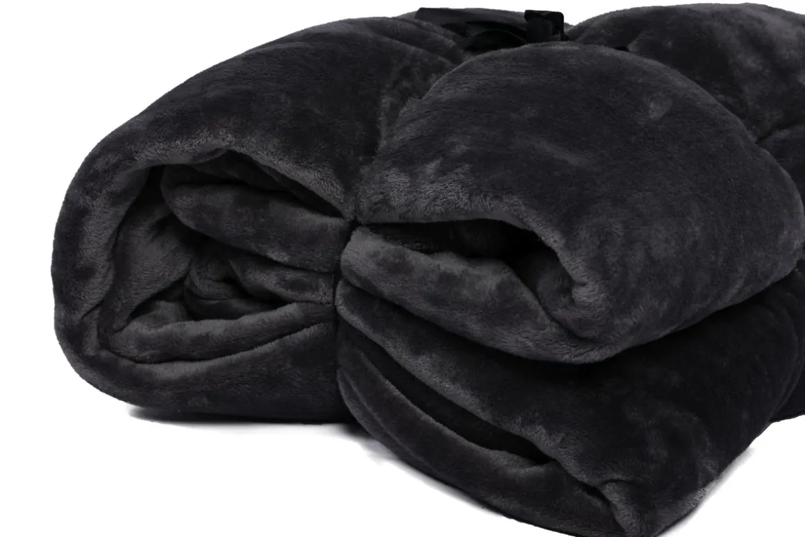 Kuscheldecke 220 x 240 cm anthrazit